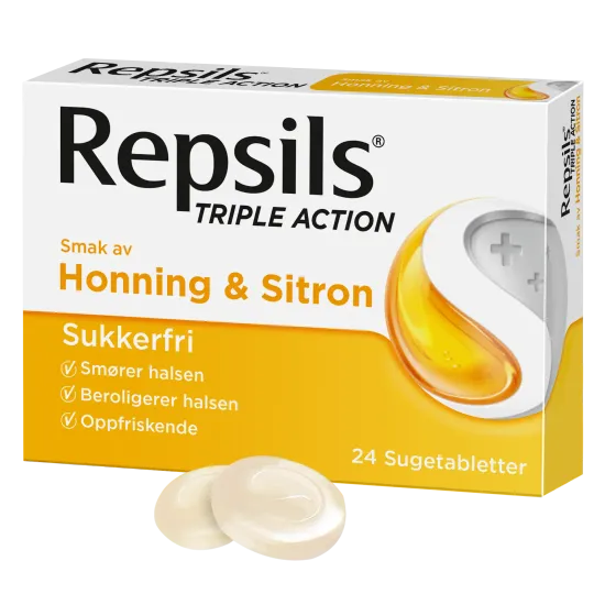 REPSILS TRIPLE ACTION HONNING & SITRON - SUKKERFRI